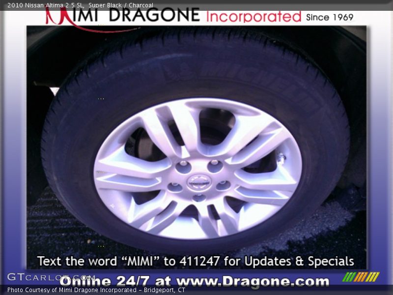 Super Black / Charcoal 2010 Nissan Altima 2.5 SL