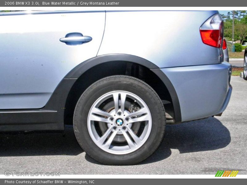Blue Water Metallic / Grey Montana Leather 2006 BMW X3 3.0i