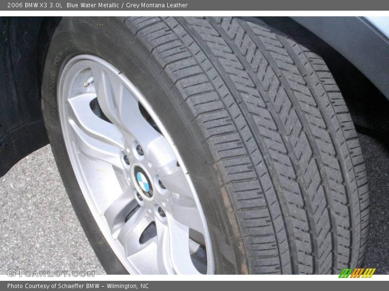 Blue Water Metallic / Grey Montana Leather 2006 BMW X3 3.0i