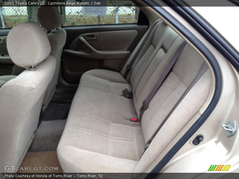Rear Seat of 2001 Camry LE