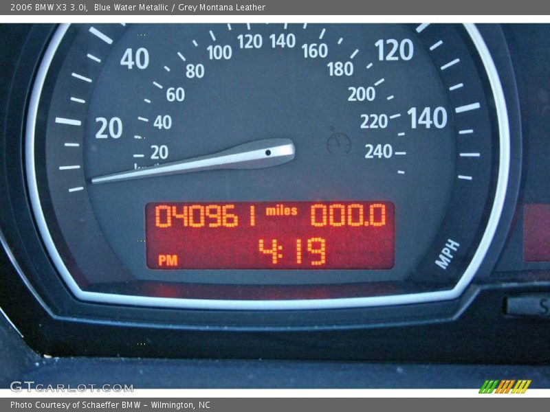 Blue Water Metallic / Grey Montana Leather 2006 BMW X3 3.0i