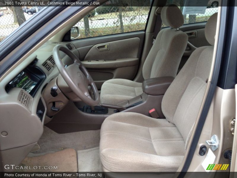 Front Seat of 2001 Camry LE