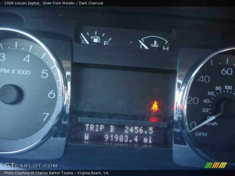 Silver Frost Metallic / Dark Charcoal 2006 Lincoln Zephyr