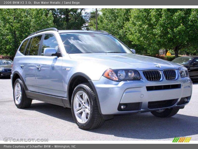 Blue Water Metallic / Sand Beige 2006 BMW X3 3.0i