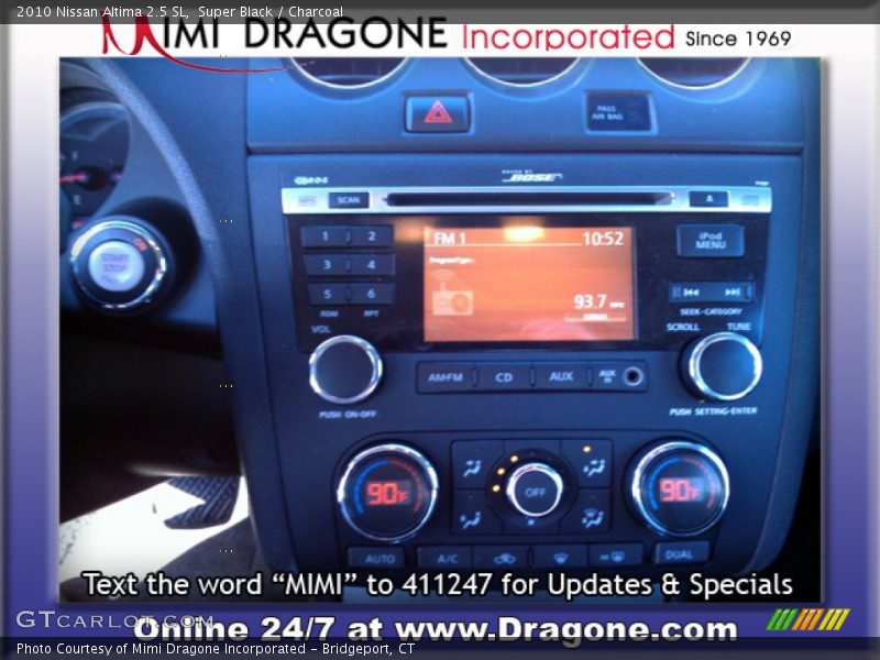 Super Black / Charcoal 2010 Nissan Altima 2.5 SL