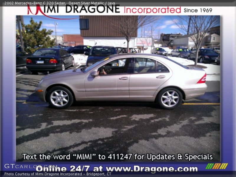 Desert Silver Metallic / Java 2002 Mercedes-Benz C 320 Sedan