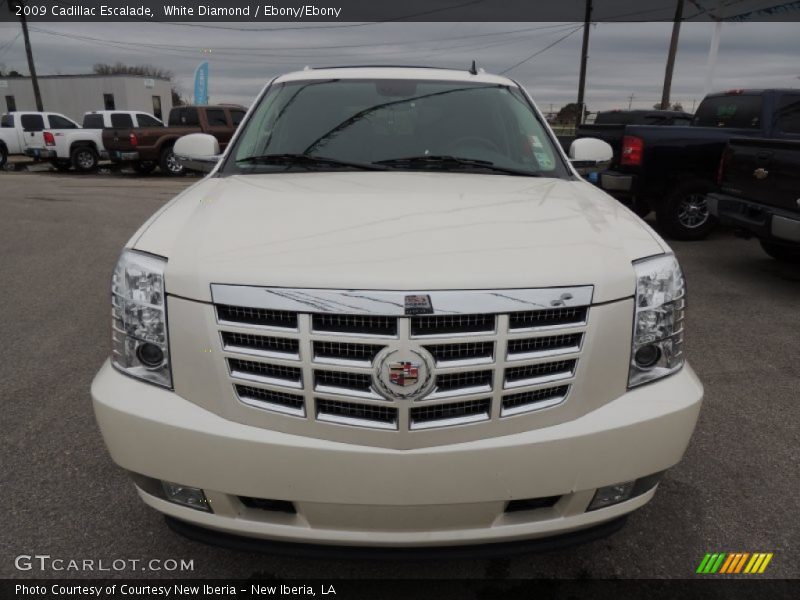 White Diamond / Ebony/Ebony 2009 Cadillac Escalade