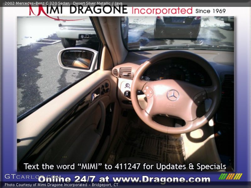 Desert Silver Metallic / Java 2002 Mercedes-Benz C 320 Sedan