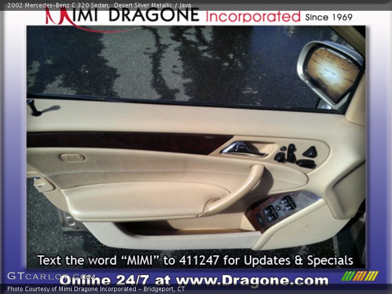 Desert Silver Metallic / Java 2002 Mercedes-Benz C 320 Sedan