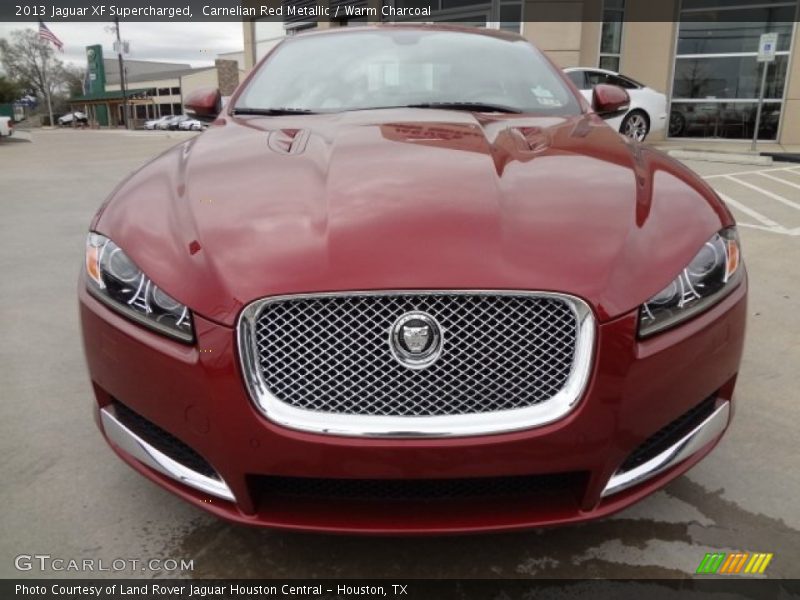 Carnelian Red Metallic / Warm Charcoal 2013 Jaguar XF Supercharged