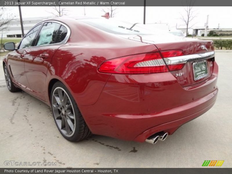 Carnelian Red Metallic / Warm Charcoal 2013 Jaguar XF Supercharged