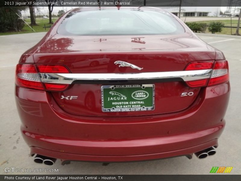 Carnelian Red Metallic / Warm Charcoal 2013 Jaguar XF Supercharged