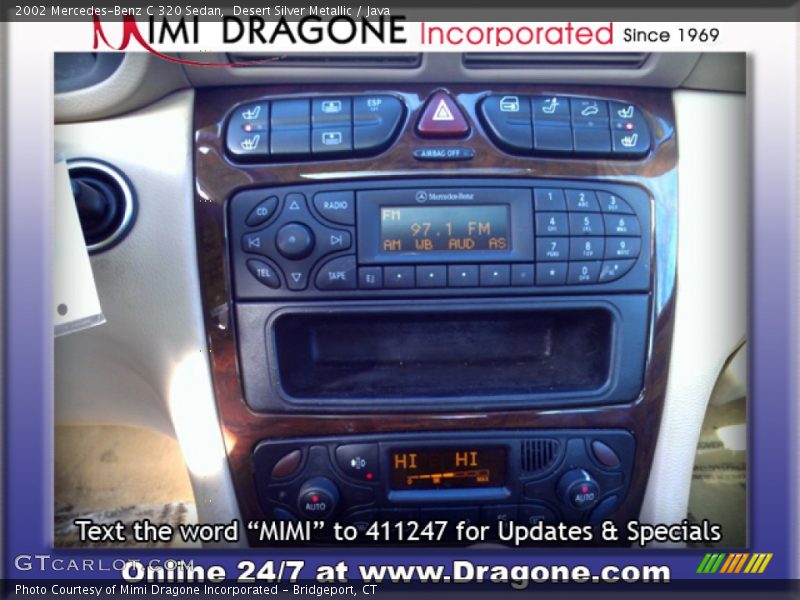 Desert Silver Metallic / Java 2002 Mercedes-Benz C 320 Sedan