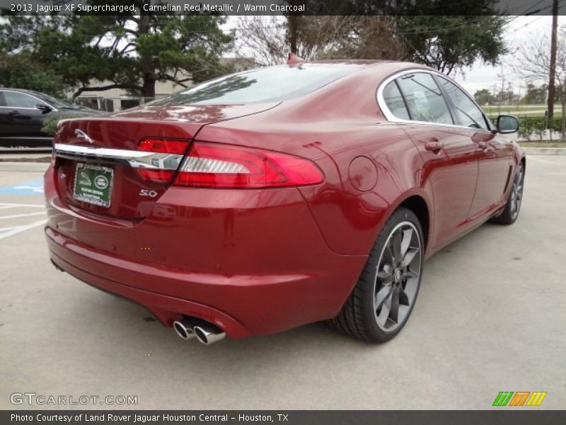 Carnelian Red Metallic / Warm Charcoal 2013 Jaguar XF Supercharged