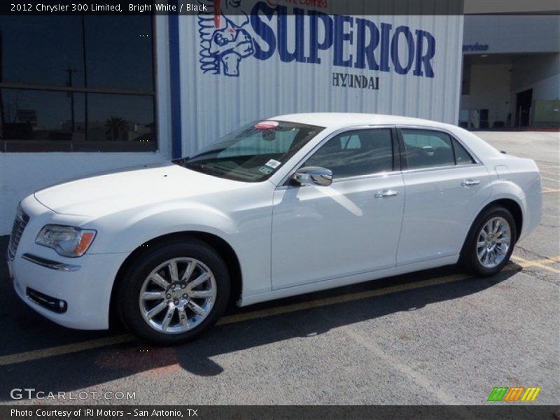 Bright White / Black 2012 Chrysler 300 Limited