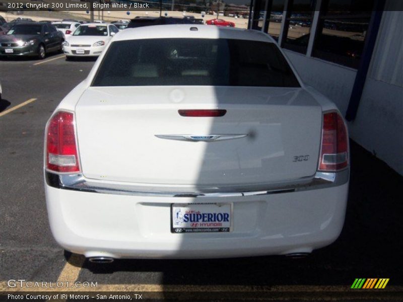 Bright White / Black 2012 Chrysler 300 Limited
