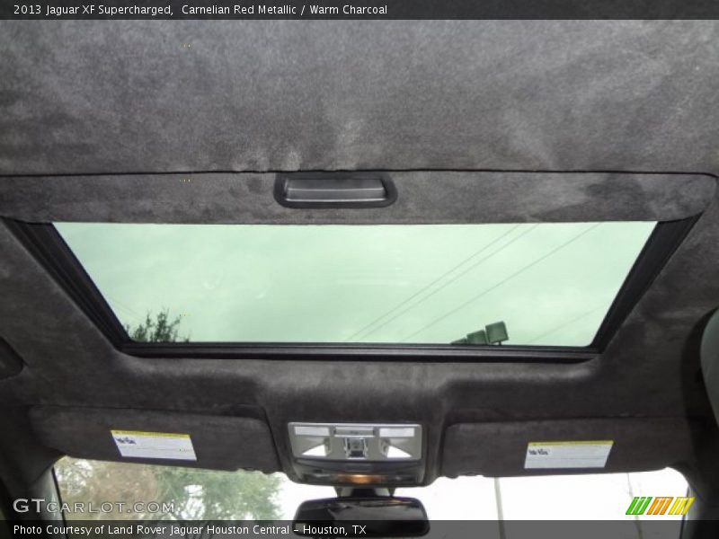 Carnelian Red Metallic / Warm Charcoal 2013 Jaguar XF Supercharged