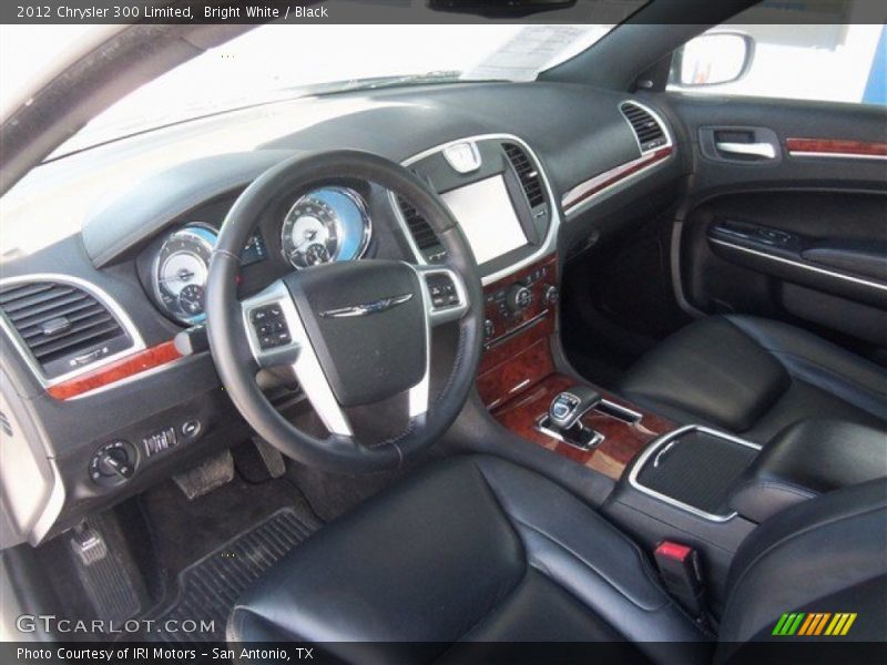 Bright White / Black 2012 Chrysler 300 Limited