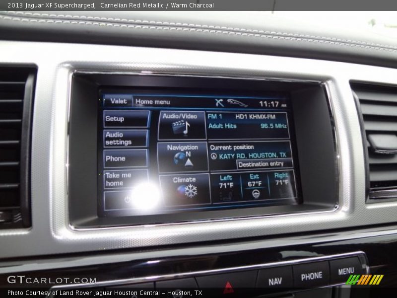 Carnelian Red Metallic / Warm Charcoal 2013 Jaguar XF Supercharged