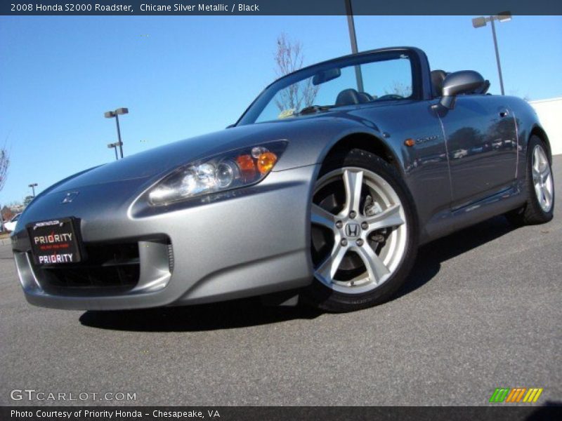Chicane Silver Metallic / Black 2008 Honda S2000 Roadster