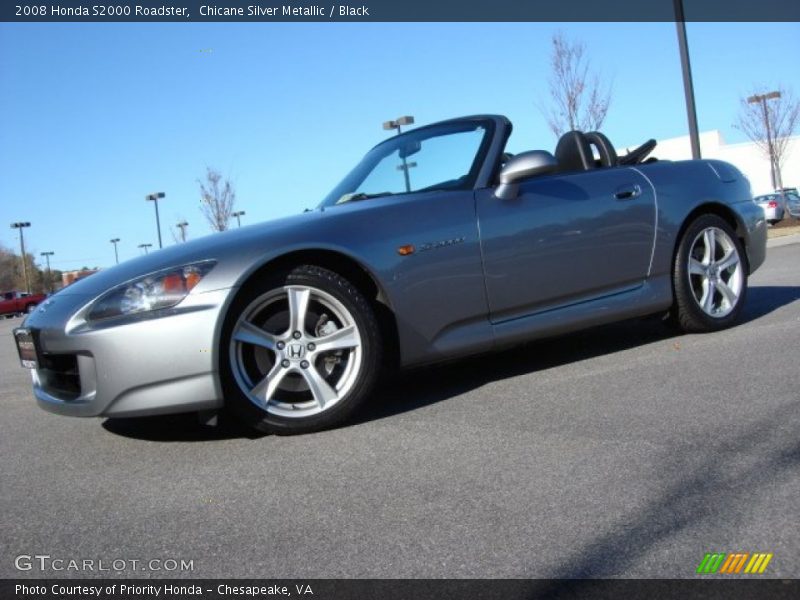 Chicane Silver Metallic / Black 2008 Honda S2000 Roadster
