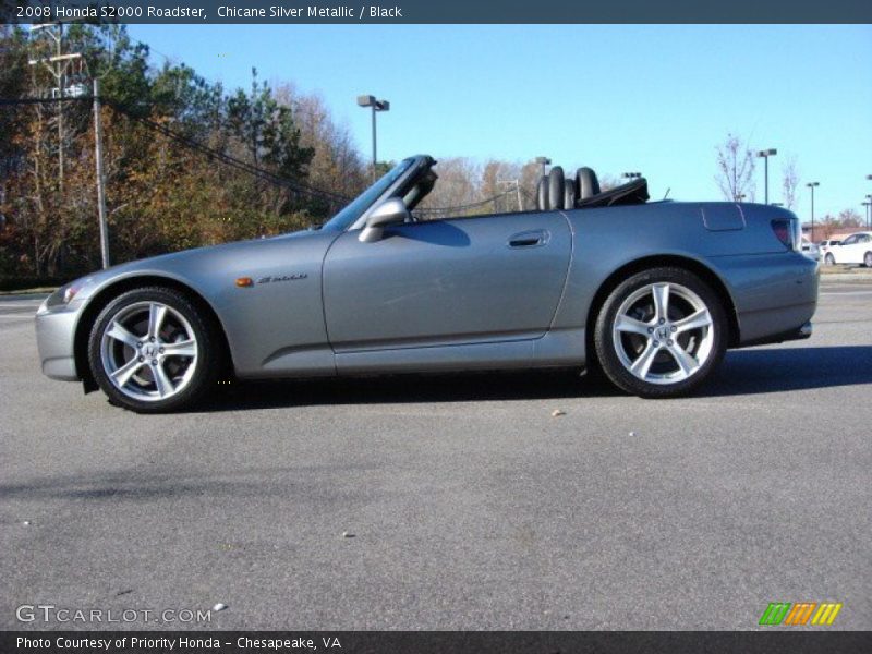 Chicane Silver Metallic / Black 2008 Honda S2000 Roadster