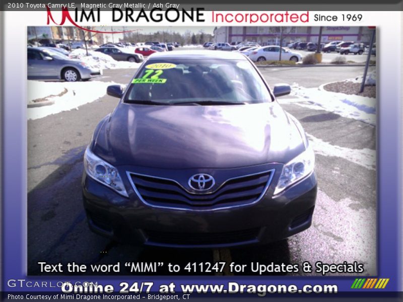 Magnetic Gray Metallic / Ash Gray 2010 Toyota Camry LE