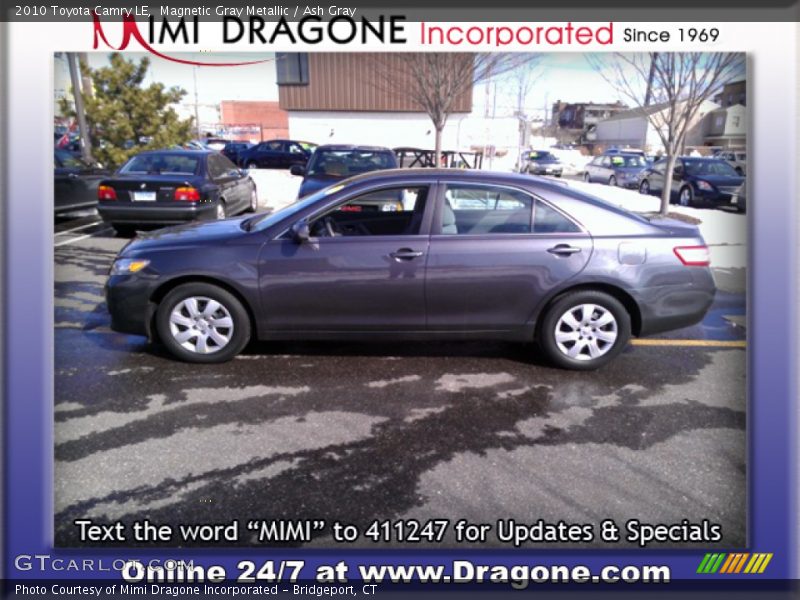 Magnetic Gray Metallic / Ash Gray 2010 Toyota Camry LE