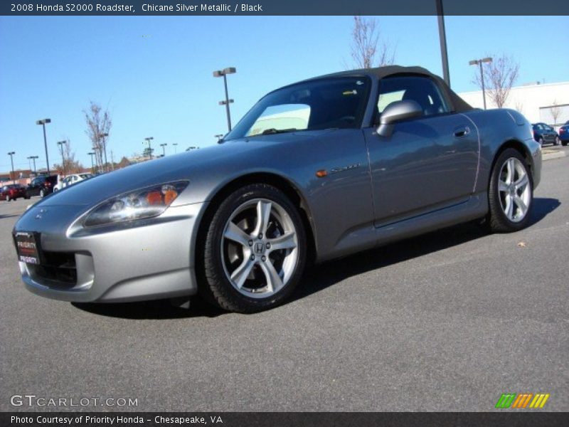 Chicane Silver Metallic / Black 2008 Honda S2000 Roadster