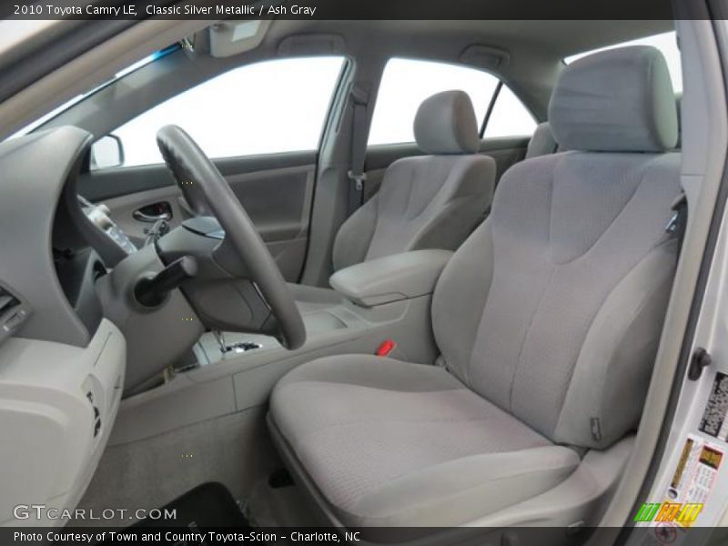 Front Seat of 2010 Camry LE