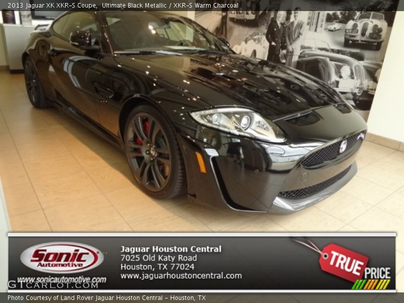 Ultimate Black Metallic / XKR-S Warm Charcoal 2013 Jaguar XK XKR-S Coupe