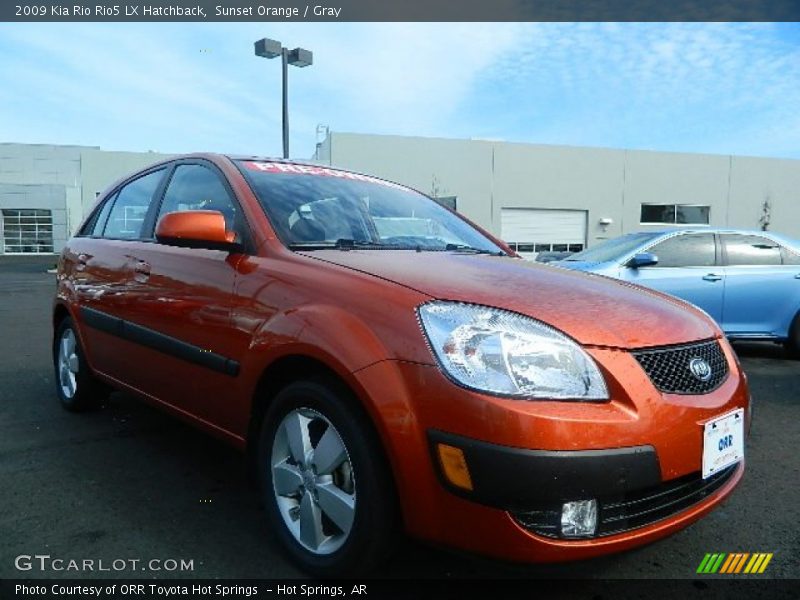 Sunset Orange / Gray 2009 Kia Rio Rio5 LX Hatchback
