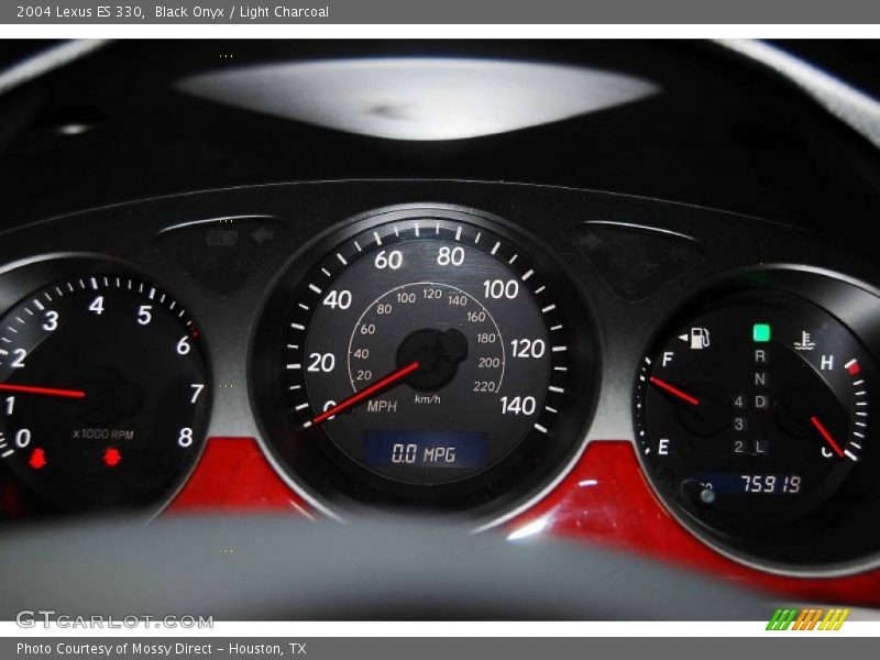 Black Onyx / Light Charcoal 2004 Lexus ES 330