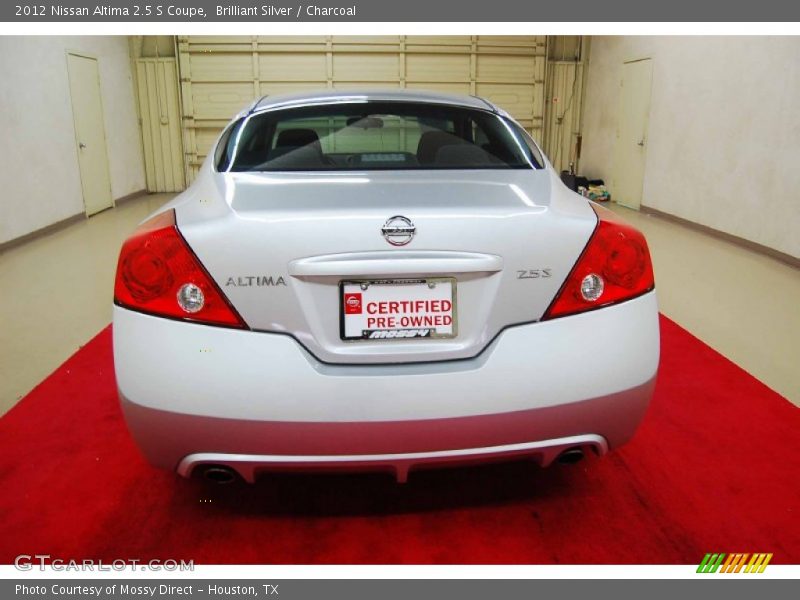 Brilliant Silver / Charcoal 2012 Nissan Altima 2.5 S Coupe