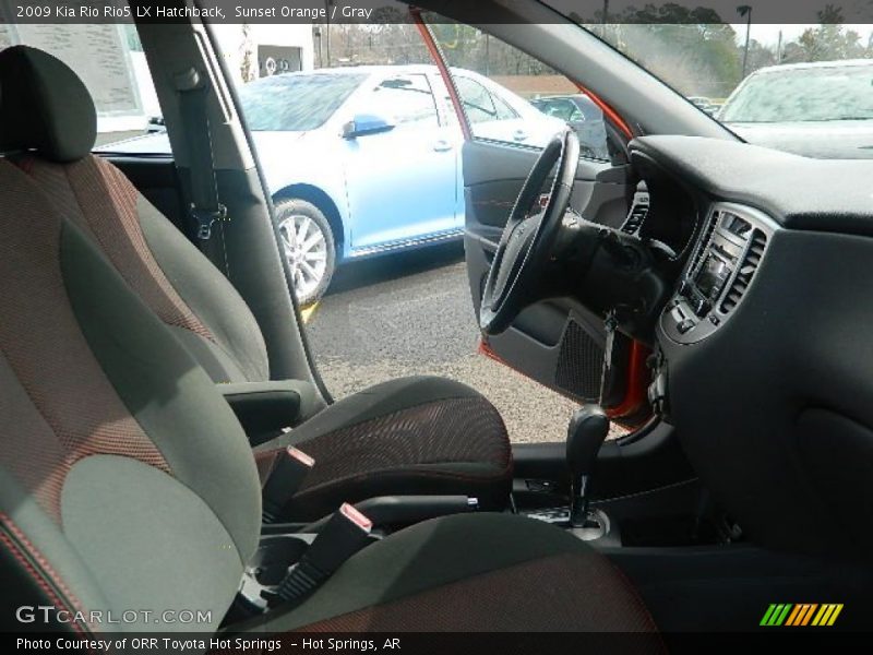 Sunset Orange / Gray 2009 Kia Rio Rio5 LX Hatchback