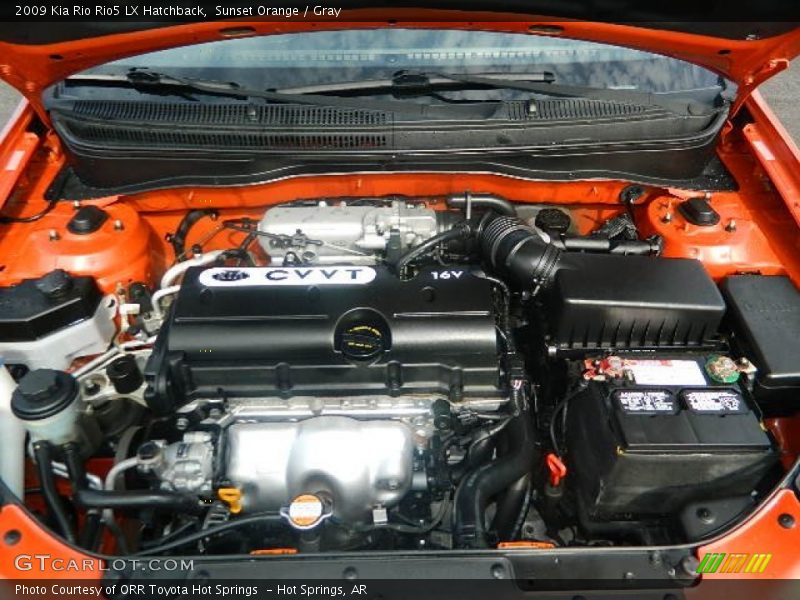  2009 Rio Rio5 LX Hatchback Engine - 1.6 Liter DOHC 16-Valve CVVT 4 Cylinder