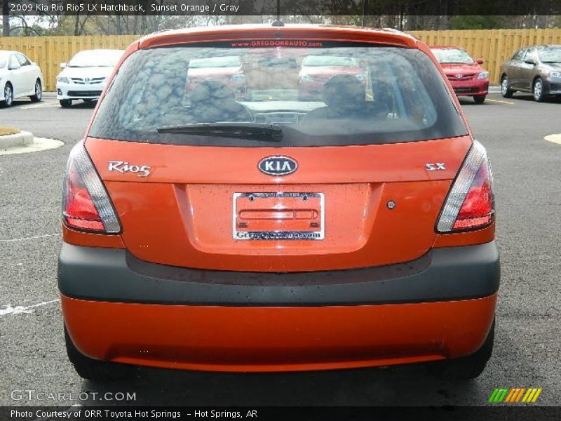 Sunset Orange / Gray 2009 Kia Rio Rio5 LX Hatchback
