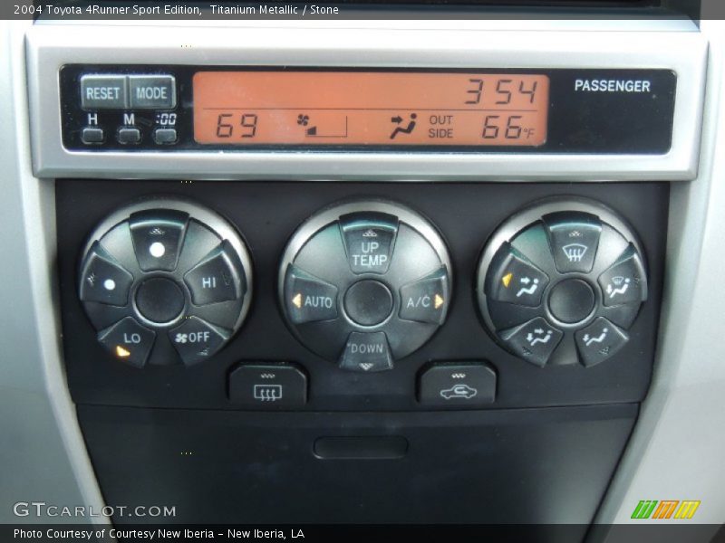 Controls of 2004 4Runner Sport Edition