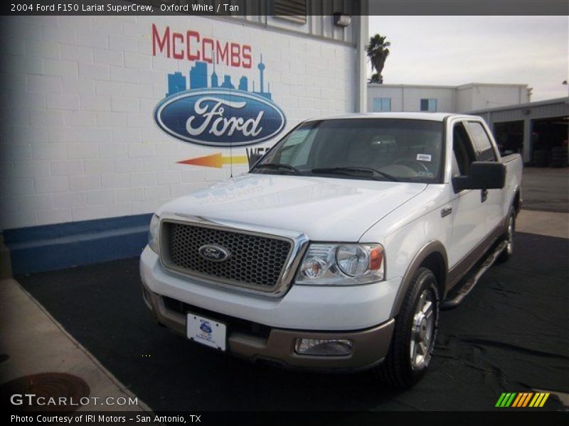 Oxford White / Tan 2004 Ford F150 Lariat SuperCrew