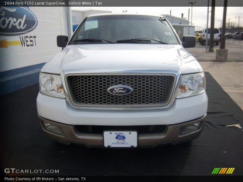 Oxford White / Tan 2004 Ford F150 Lariat SuperCrew
