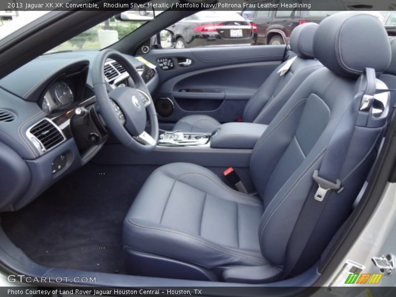  2013 XK XK Convertible Portfolio Navy/Poltrona Frau Leather Headlining Interior