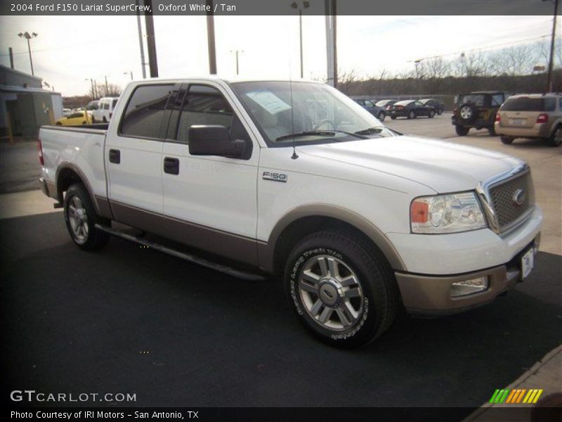 Oxford White / Tan 2004 Ford F150 Lariat SuperCrew