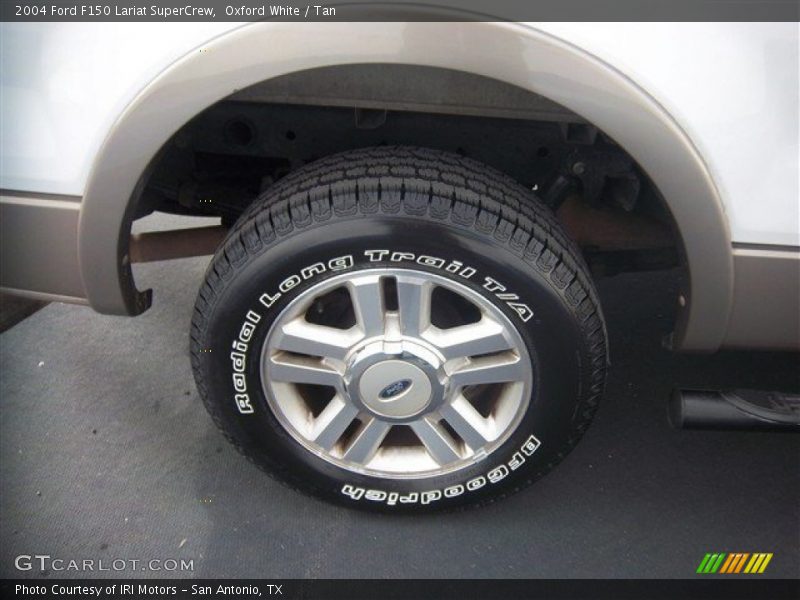 Oxford White / Tan 2004 Ford F150 Lariat SuperCrew