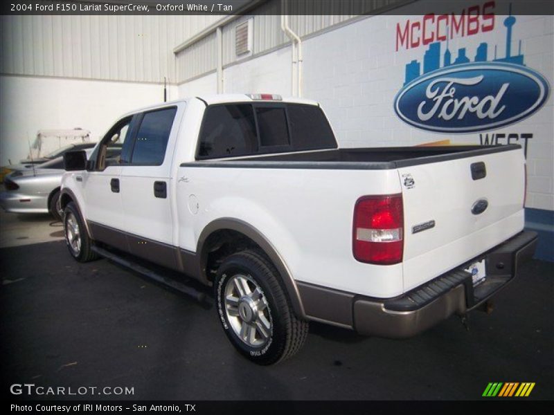 Oxford White / Tan 2004 Ford F150 Lariat SuperCrew