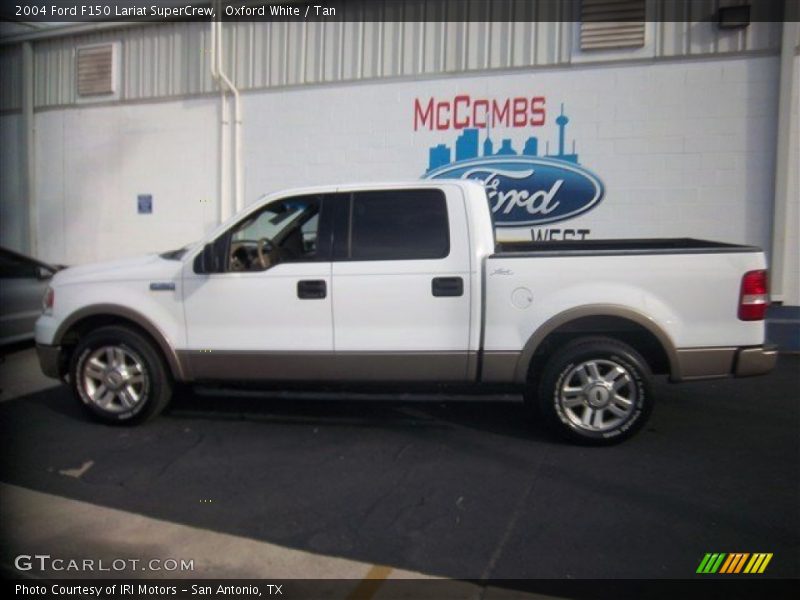 Oxford White / Tan 2004 Ford F150 Lariat SuperCrew