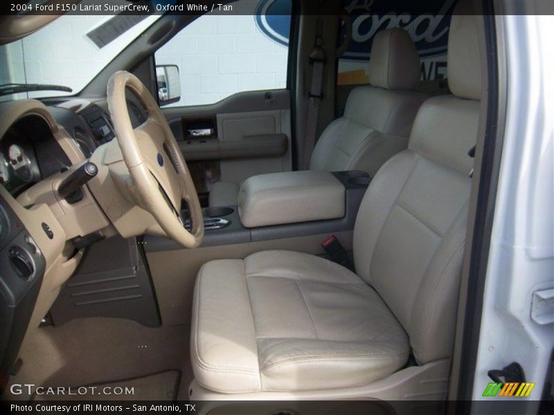 Oxford White / Tan 2004 Ford F150 Lariat SuperCrew