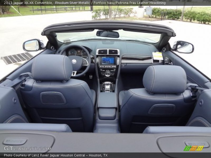  2013 XK XK Convertible Portfolio Navy/Poltrona Frau Leather Headlining Interior