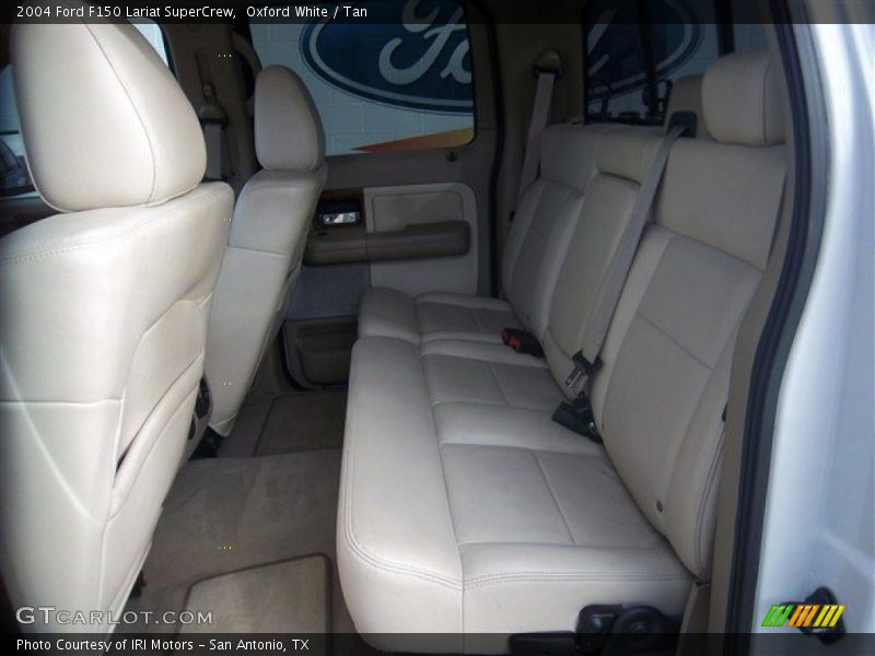 Oxford White / Tan 2004 Ford F150 Lariat SuperCrew
