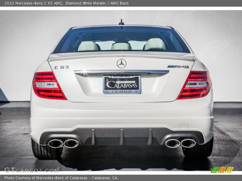 Diamond White Metallic / AMG Black 2013 Mercedes-Benz C 63 AMG