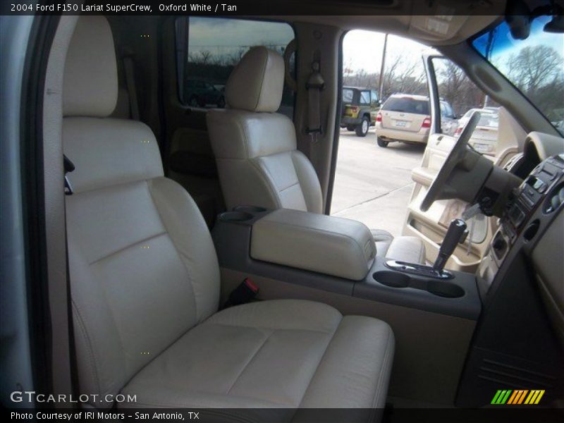 Oxford White / Tan 2004 Ford F150 Lariat SuperCrew